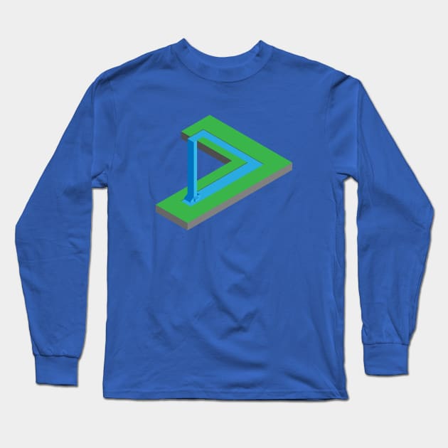 Low-poly Waterfall Long Sleeve T-Shirt by ultraluxe